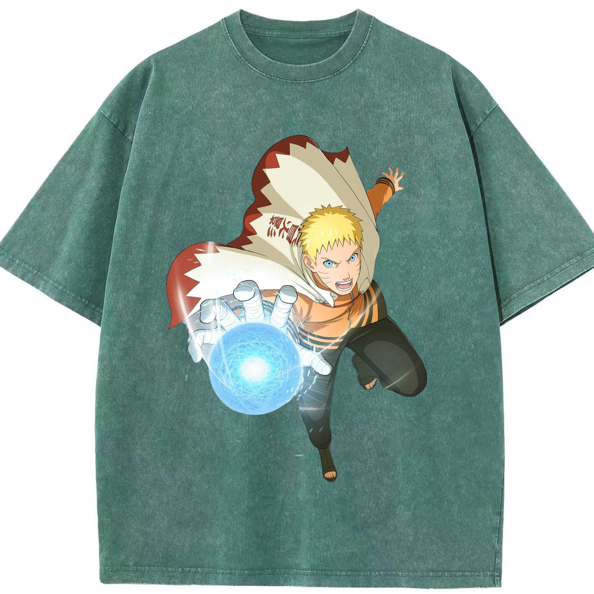 （画像用） NARUTO -ナルト- うずまき ナルト Uzumaki Naruto 綿100% ヴィンテージ風 半袖Tシャツ（フロントプリント）